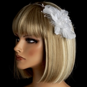 * Bridal Feather Fascinator on Headband HP 8216 * Bridal Feather Fascinator on Headband HP 8216