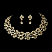 Gold Ivory Necklace Earring Set 969 Gold Ivory Necklace Earring Set 969