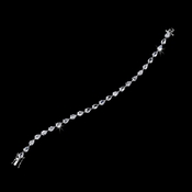 Silver Cubic Zirconia Teardrop Pear Shaped Bracelet 2398 Silver Cubic Zirconia Teardrop Pear Shaped Bracelet 2398