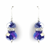 * Purple AB Silver Clear Earring Set 7618 ***Discontinued ** * Purple AB Silver Clear Earring Set 7618 ***Discontinued **