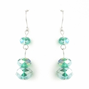 * Emerald Green Dangle Earring Set 7619 * Emerald Green Dangle Earring Set 7619