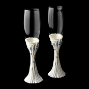 Majestic Light Blue Cinderella Castle Wedding Toasting Champagne Flutes****Discontinued**** Majestic Light Blue Cinderella Castle Wedding Toasting Champagne Flutes****Discontinued****