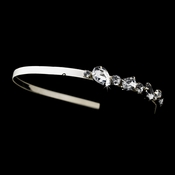 * Silver Ivory Clear Headpiece 8457***Dsicontinued***** * Silver Ivory Clear Headpiece 8457***Dsicontinued*****