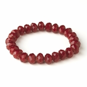 Ruby 10mm Stretch Bracelet 7613 Ruby 10mm Stretch Bracelet 7613