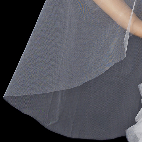 Bridal Wedding Double Waltz Length Cut Edge Veil VC W Bridal Wedding Double Waltz Length Cut Edge Veil VC W