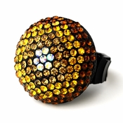 Topaz Mix Pave Ball Ring 951 Topaz Mix Pave Ball Ring 951