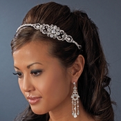 Silver Plated Bridal Headband HP 8253 Silver Plated Bridal Headband HP 8253