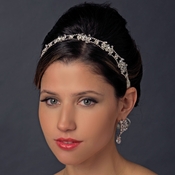 Ribbon Crystal Headband Bridal Headpiece 15760 Ivory Ribbon Crystal Headband Bridal Headpiece 15760 Ivory