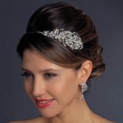 Antique Silver Side Accented Rhinestone & Pearl Headband HP 936 ***Only 1 Left*** Antique Silver Side Accented Rhinestone & Pearl Headband HP 936 ***Only 1 Left***