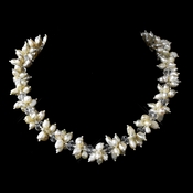 Cream Colored Freshwater Keshi Pearl Necklace 8521 Cream Colored Freshwater Keshi Pearl Necklace 8521