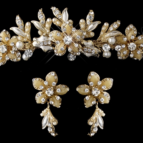 Couture Crystal Matching Jewelry & Tiara Set NE 8100 & HP 8100 Couture Crystal Matching Jewelry & Tiara Set NE 8100 & HP 8100