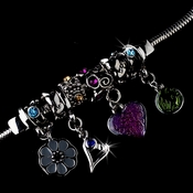 * Multi Color Charm Bracelet 8508 * Multi Color Charm Bracelet 8508