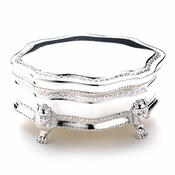 Silver Plated Small Victorian Jewelry Box 22021 Silver Plated Small Victorian Jewelry Box 22021