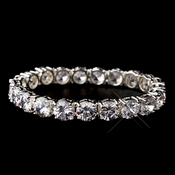 Silver Clear Cubic Zirconia Bracelet 10574***Discontinued*** Silver Clear Cubic Zirconia Bracelet 10574***Discontinued***