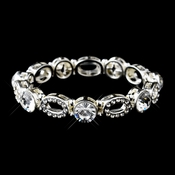 Silver Clear Rhinestone Bracelet 10416 Silver Clear Rhinestone Bracelet 10416