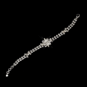 Silver Clear Rhinestone Teardrop Bracelet 1684 Silver Clear Rhinestone Teardrop Bracelet 1684
