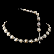 Natural Freshwater Pearl Necklace & Magnetic Clasp Bracelet 9014 Natural Freshwater Pearl Necklace & Magnetic Clasp Bracelet 9014