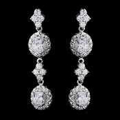 Silver Clear CZ Earrings 1302 Silver Clear CZ Earrings 1302