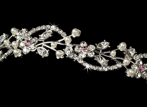 Pink Vine Bridal Tiara HP 392 ***Discontinued*** Pink Vine Bridal Tiara HP 392 ***Discontinued***