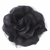 * Black Flower Hair Clip 482 * Black Flower Hair Clip 482