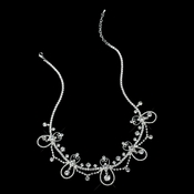 Silver Clear Face Jewelry Headpiece 9663 Silver Clear Face Jewelry Headpiece 9663
