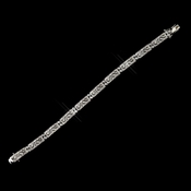 Silver Clear CZ Crystal Tennis Bridal Clasp Bracelet 65150 Silver Clear CZ Crystal Tennis Bridal Clasp Bracelet 65150