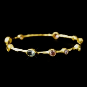 Gold Light Multi CZ Bangle Bracelet 2742 Gold Light Multi CZ Bangle Bracelet 2742