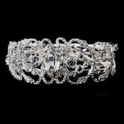Silver Clear Rhinestone Bridal Bracelet 8390 Silver Clear Rhinestone Bridal Bracelet 8390