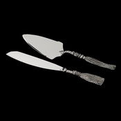 Silver Plated Tassel Design Cake Server Set 86361 Silver Plated Tassel Design Cake Server Set 86361