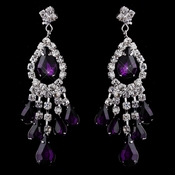 Silver Amethyst Chandelier Earrings 24792 Silver Amethyst Chandelier Earrings 24792