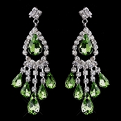 Silver Peridot Chandelier Earrings 24792 Silver Peridot Chandelier Earrings 24792