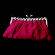 Fuchsia Satin Rhinestone Evening Bag 302 Fuchsia Satin Rhinestone Evening Bag 302