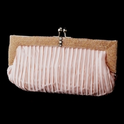 Pink Satin Beaded Bridal Evening Bag 304 Pink Satin Beaded Bridal Evening Bag 304