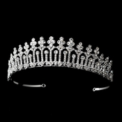 * Magnificient Rhinestone Covered Pillar Tiara Headpiece in Silver 8315***Discontinued*** * Magnificient Rhinestone Covered Pillar Tiara Headpiece in Silver 8315***Discontinued***