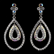 Dewdrop Hoop AB Crystal Earrings E 986 Dewdrop Hoop AB Crystal Earrings E 986