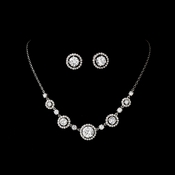 Necklace Earring Set N 2556 E 2288 Silver Clear Necklace Earring Set N 2556 E 2288 Silver Clear