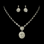 Necklace Earring Set 1024 Silver Necklace Earring Set 1024 Silver