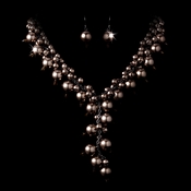 Necklace Earring Set 1042 Smoked Topaz Necklace Earring Set 1042 Smoked Topaz