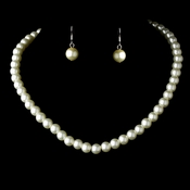 Necklace Earring Set 10912 Silver Ivory Necklace Earring Set 10912 Silver Ivory