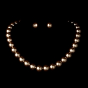 Necklace Earring Set NE 8371 Light Brown Necklace Earring Set NE 8371 Light Brown