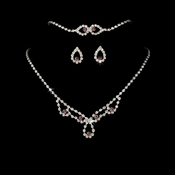 * Sparkling Light Amethyst Crystal Bridal Jewelry Set NEB 361 * Sparkling Light Amethyst Crystal Bridal Jewelry Set NEB 361