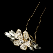 Gold Plated Bridal Hair Pin 93 Gold Plated Bridal Hair Pin 93