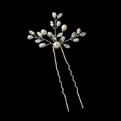 Freshwater Pearl & Crystal Hair Pin 23 Freshwater Pearl & Crystal Hair Pin 23