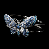 Gorgeous Silver Blue Butterfly Cuff Bracelet 8500 Gorgeous Silver Blue Butterfly Cuff Bracelet 8500