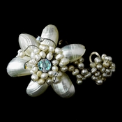 Beautiful Pearl & AB Floral Bracelet 7827 Beautiful Pearl & AB Floral Bracelet 7827