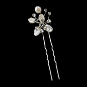 Keshi Flower Rhinestone Accent Pin-105 Keshi Flower Rhinestone Accent Pin-105