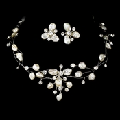 Keshi Pearl Couture Necklace Earring Set NE 8134 Keshi Pearl Couture Necklace Earring Set NE 8134