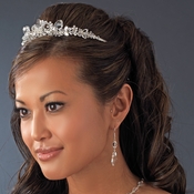 * Silver Swarovski Bridal Tiara HP 8237 * Silver Swarovski Bridal Tiara HP 8237