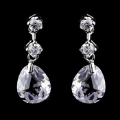 Earring 2855 Silver Clear Earring 2855 Silver Clear