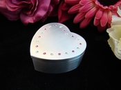 Pink Jeweled Heart Trinket Jewelry Box 3531 Pink Jeweled Heart Trinket Jewelry Box 3531